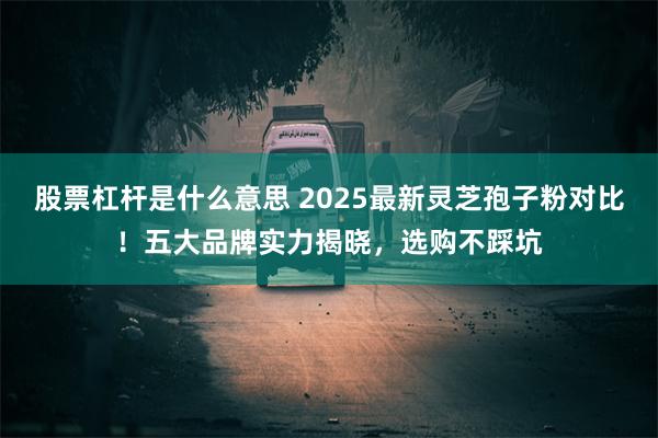 股票杠杆是什么意思 2025最新灵芝孢子粉对比！五大品牌实力揭晓，选购不踩坑