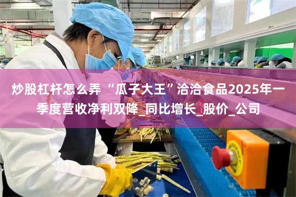 炒股杠杆怎么弄 “瓜子大王”洽洽食品2025年一季度营收净利双降_同比增长_股价