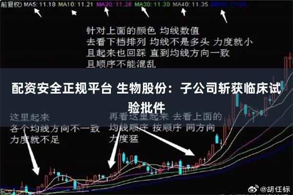 配资安全正规平台 生物股份：子公司斩获临床试验批件